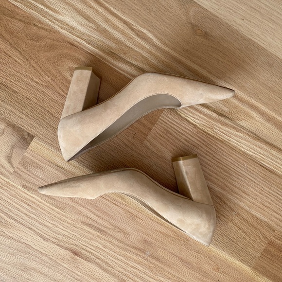 STUART WEITZMAN Stuart 85MM block heel pumps - Picture 3 of 8